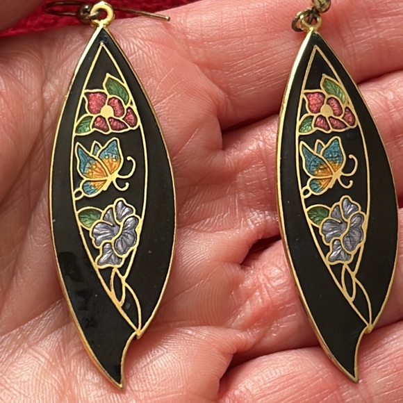 Cloisonné Necklace and Earrings Set - Picture 7 of 7